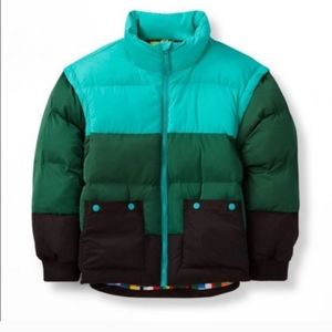 Lego for Target Kids Green Colorblock Puffer Jacket & Vest, XS
